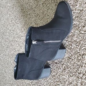 Arizona Black Zip Up Booties